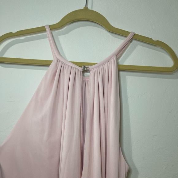 Azazie Pale Pink Dress, floor length - Picture 2 of 9